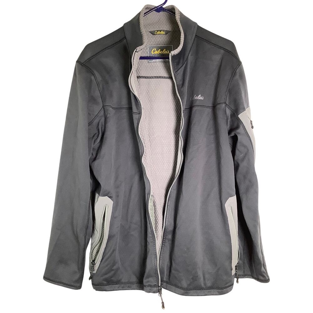 Cabela's Men's XL Softshell Bonded Fleece Lined Full-Zip Outdoors Jacket S4-17